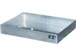 Kleingebindewanne Bauer KGW-P 1, Volumen 22 l, bis 50 kg, ohne Lochblechrost, B 600 x T 400 x H 120 mm, Stahl verzinkt