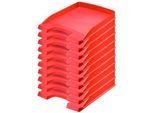 LEITZ® Ablagekorb Plus 5237, DIN A4, 10 Stück, rot