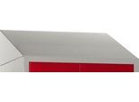 Schrägdach für Kleiderspind, B 630 mm, hellsilber