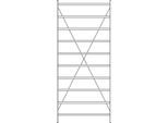 Grundregal R 3000, 10 Böden, B 1345 mm x T 600 mm, Böden lackiert