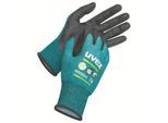 Schutzhandschuh Uvex Bamboo TwinFlex® D XG, 10 Paar, EN 407, Hitzeschutz bis 100°C, Touchscreen-tauglich, Bamboo TwinFlex® Technologie, grün, Größe 7