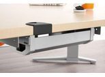 Schäfer Shop Genius Kabelkanal PLANOVA ERGOSTYLE, 318 mm, für 800er Tisch, weißalu