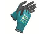 Schutzhandschuh Uvex Bamboo TwinFlex® D XG, 10 Paar, EN 407, Hitzeschutz bis 100°C, Touchscreen-tauglich, Bamboo TwinFlex® Technologie, grün, Größe 8