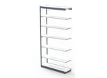 Stahlregal PROGRESS 2000, Regalfeld, ohne Rückwand, H 2600 x B 1000 x T 600 mm, Rahmen silber