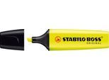 Textmarker STABILO® BOSS Original, Keilspitze, lichtbeständig, schnell trocknend, gelb, 10 Stück