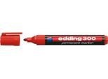 EDDING Permanent Marker 300, mit Rundspitze, 1 Stück, rot