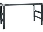 Arbeitstisch Ergo, Elektro-Hydraulik, Platte Kunststoff, 1500 x 800 mm, anthrazit