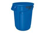 Rubbermaid Wertstoffsammler Brute, rund, Ø 495 x H 580 mm, 75 l, Kunststoff, blau
