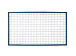 Schulte Lagertechnik Drahtgitter-Rückwand für Ständerrahmen S610-M18, B 1350 x H 1500 mm, blau/verzinkt