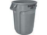 Rubbermaid Wertstoffsammler Brute, rund, Ø 400 x H 435 mm, 37 l, Kunststoff, grau