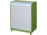 Gefahrstoff-Rollladenschrank, Typ RSG-4, grün RAL6011