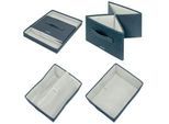 Leitz Stoff-Aufbewahrungsbox mit Deckel, mittel, faltbar, 2er-Pack, 285 x 380 x 203 mm, samtgrau