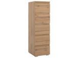Mid.you Kommode, Eiche, Holzwerkstoff, 5 Schublade(n) Schubladen, 40x131x45 cm, Wohnzimmer, Kommoden & Sideboards, Kommoden