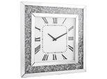Xora Wanduhr, Silber, Weiß, Glas, Holzwerkstoff, 50x50x5 cm, Dekoration, Uhren, Wanduhren