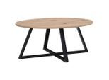 Boxxx Couchtisch, Schwarz, Eiche Artisan, Metall, Holzwerkstoff, oval, eckig, U-Form, 70x39x90 cm, Wohnzimmer, Wohnzimmertische, Couchtische, Couchtische Metall