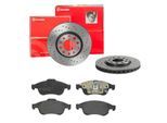 BREMBO Bremsensatz, Scheibenbremse Bremsensatz-Vorderachse XTRA LINE / STANDARD sk8k0f4374 Vorderachse Gelocht/innenbel. 281mm 26mm für ALFA ROMEO FIA