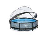 Exit Toys Pool-Set , Grau , Kunststoff , Steinoptik , 76 cm , CE , Freizeit & Co, Pools & Wasserspaß, Pools