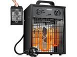 MASKO® Elektroheizer Heizlüfter Bauheizer mit integriertem Thermostat elektrisch Heizgerät mit 3 Heizstufen Heizgebläse für Innen- und Außeneinsatz Überlastschutz Elektroheizgebläse