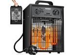 MASKO® Elektroheizer Heizlüfter Bauheizer mit integriertem Thermostat elektrisch Heizgerät mit 3 Heizstufen Heizgebläse für Innen- und Außeneinsatz Überlastschutz Elektroheizgebläse