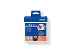 4er Multipack Set Original für Brother LC-521VAL Druckerpatronen