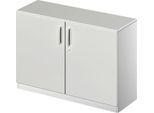 Schäfer Shop Genius Flügeltürenschrank TETRIS SOLID, 2 OH, B 1200 mm, abschließbar, mit Abdeckplatte
