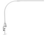 LED-Klemmleuchte MAULpirro, Leistung 7 W, 4-Stufen-Dimmer, 390 lm, schwenkbar, Klemmweite 45 mm, weiß