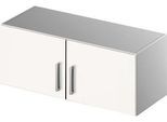 Schäfer Shop Genius Aufsatzschrank TETRIS SOLID, Stahlkorpus, 1 OH, B 1000 mm, weiß/weißalu