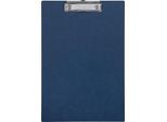 Klemmbrett Maul MAULbalance, A4-Hochformat, Klemmweite 8 mm, individualisierbar, aufhängbar, L 325 x B 225 x H 14 mm, Karton, blau