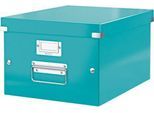 LEITZ® Ablage- und Transportbox Serie Click + Store, mittel, für DIN A4, eisblau