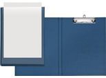 VELOFLEX® Klemmmappe, DIN A4, Kunststoff, mit Hängeöse, mit Einstecktasche, blau