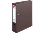 herlitz Ordner maX.file protect plus, DIN A4, Rückenbreite 80 mm, 10 Stück, braun