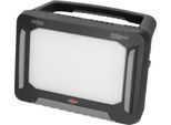 Brennenstuhl Multi Battery LED Baustrahler 10050 MH, Akku- und Netzbetrieb, Batterieanzeige, ergonomischer Griff, 100W, 12500 lm, IP55, L 177 x B 354 x H 258 mm, schwarz