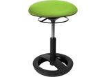 Fitness-Hocker SITNESS BOB, ergonomisches Sitzen, Sitzhöhe 440 bis 570 mm, apfelgrün, Gestell schwarz pulverbeschichtet