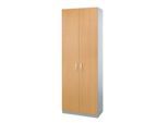 Schäfer Shop Genius Flügeltürenschrank TETRIS SOLID, Stahlkorpus, 5 OH, B 800 mm, abschließbar, Buche/weißalu