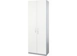 Schäfer Shop Genius Flügeltürenschrank TETRIS SOLID, Stahlkorpus, 5 OH, B 800 mm, abschließbar, weiß/weißalu
