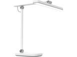 Unilux PURELINE LED Schreibtischleuchte, dimmbar, 3000K/4000K/5700K, Helligkeitssensor, Gelenkarm, weiß