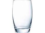 Becher aus gehärtetem Glas, spülmaschinenfest, 6er Set, 150 g – elegant und robust