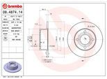 BREMBO Bremsensatz, Scheibenbremse sg00000exn Hinterachse voll 245mm 10mm für LANCIA ALFA ROMEO Fiat SEAT Audi VW Skoda
