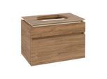 Villeroy und Boch Legato Waschtischunterschrank B75400RH 80x55x50cm, Waschtisch mittig, Kansas Oak