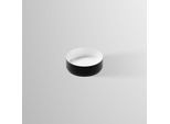 Alape Bicolor Schalenbecken 3222000180 Ø 360 mm, 130 mm, matt schwarz/weiß glänzend, ohne Hahnloch/Überlauf