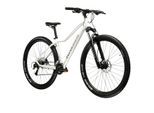 Mountainbike KROSS "KROSS Mountainbike Hardtail 29" LEA 4.0 weiß 16 Gänge" Gr. 43, weiß, schwarz, Fahrräder, Damen, 43cm, 29 Zoll (73,66cm) hinten: 29 Zoll (73,66cm)