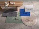 Badematte S.OLIVER "Allie, Badvorleger, Badezimmer Teppich, Duschvorleger" Gr. 5, grau, H:10mm, Polyester, Badematten, Badematte, Badteppich, weiche Haptik, unifarben mit s.Oliver Schriftzug