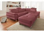 exxpo - sofa fashion Ecksofa "Mantua, bequem, inkl. Kopfteilfunktion, Breite 272cm, L-Form" mit Kopf- bzw. Rückenverstellung, Bettfunktion u. Bettkasten