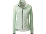 Fleecejacke LPO "EDINA II WOMEN", Damen, Gr. 48 (XL), grün (misty jade), 100% Polyester, tailliert, gerader Abschluss, Jacken Fleecejacke, weiche Hybrid-Fleecejacke in traditioneller Optik