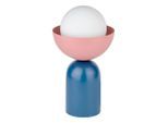 Osram Tischleuchte, Blau, Rosa, Metall, Glas, 36.5 cm, Lampen & Leuchten, Innenbeleuchtung, Tischlampen, Tischlampen