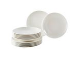 Villeroy & Boch Tafelservice New Moon, Weiß, Keramik, 12-teilig, Essen & Trinken, Geschirr, Geschirr-Sets, Tafelservice