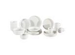 Novel Kombiservice Timeless, Weiß, Keramik, 20-teilig, 240 ml,240 ml,430 ml, Lfgb, robust, Essen & Trinken, Geschirr, Geschirr-Sets, Kombiservice