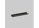 Alape Ablage 8271140980 AS.600.HT 600 x 50 x 100 mm, Aluminium mattschwarz pulverbeschichtet