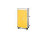 Laptopwagen mit Ladefunktion, 2-Punkt-Verriegelung, CH-Stecker, Feststellbremse, 26 Fächer, B 920 x T 500 x H 1540, gelb