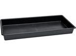 Auffangwanne für Kleingebinde, ohne Gitterrost, Kapazität 64,5 l, Polyethylen, schwarz
